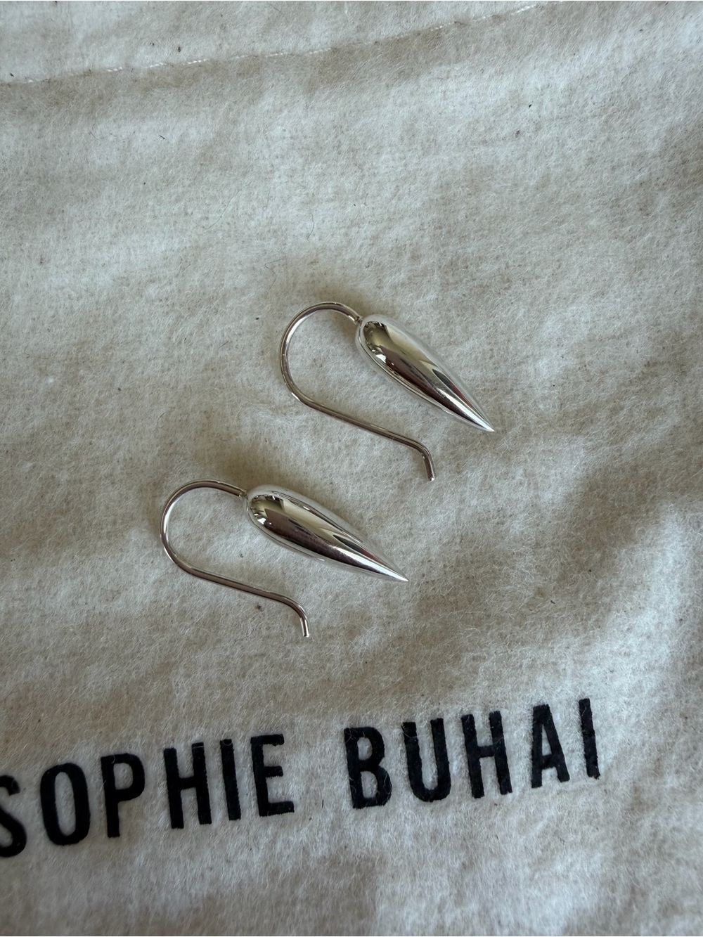 Sophie Buhai Tiny Spear Earrings in Silver MSRP $425